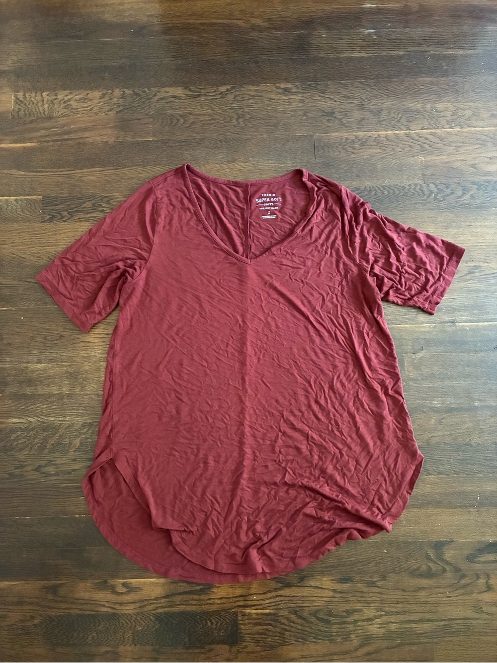 Torrid super soft knits size 2 (2x 18/20) rust red orange top